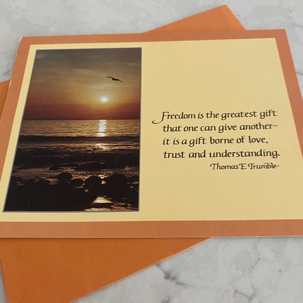 Leanin' Tree 'Freedom is the Greatest Gift' Friendship Message Greeting Card‎